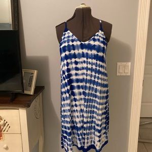 Tie dye beach coverup or dress